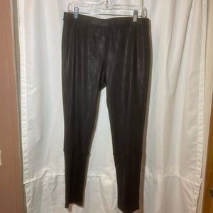 Soft Surroundings Faux Leather Leggings Size M